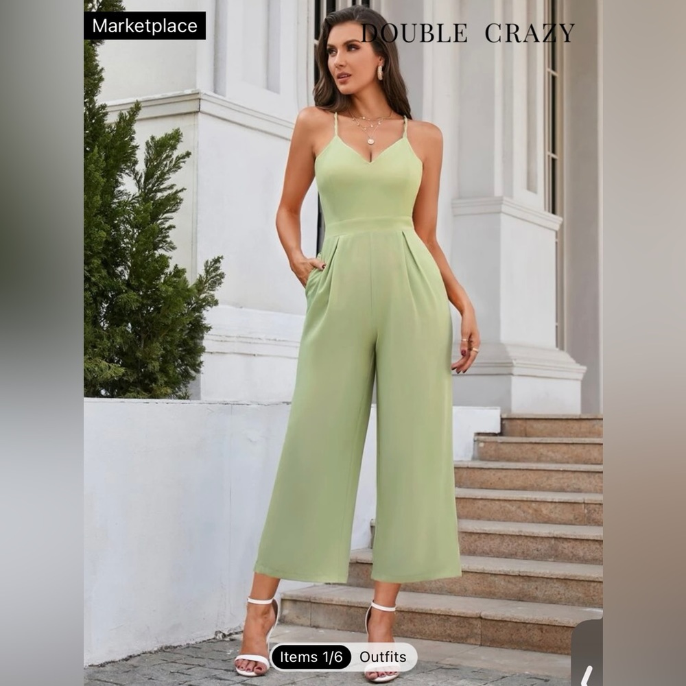 Green jumpsuit. Small. Only worn once